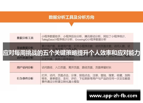 应对每周挑战的五个关键策略提升个人效率和应对能力
