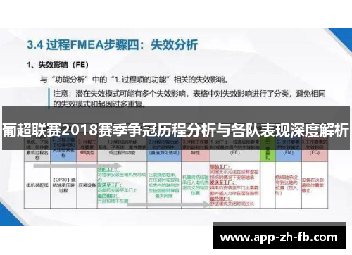 葡超联赛2018赛季争冠历程分析与各队表现深度解析 葡超联赛2018赛季争冠历程分析与各队表现深度解析