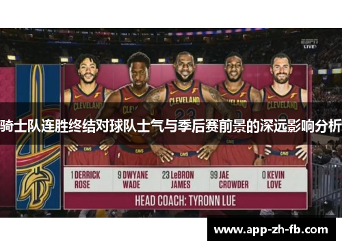 骑士队连胜终结对球队士气与季后赛前景的深远影响分析